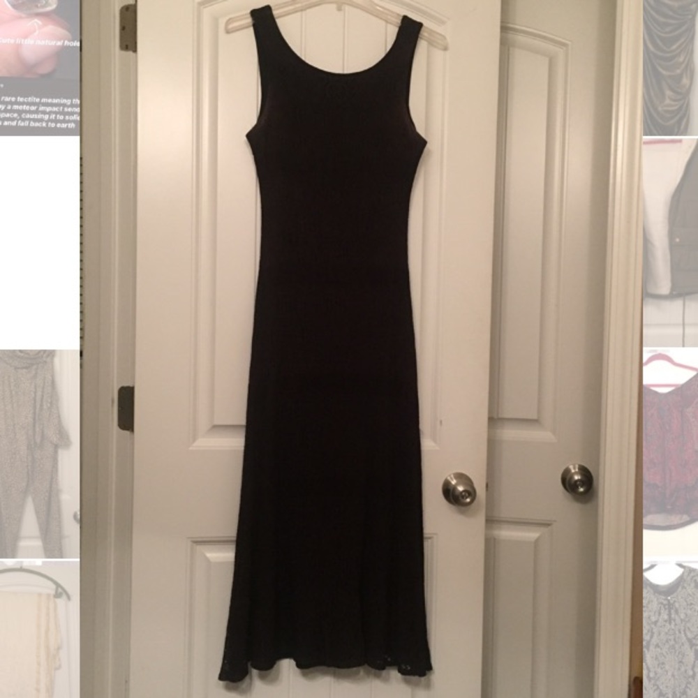 Long black maxi dress
